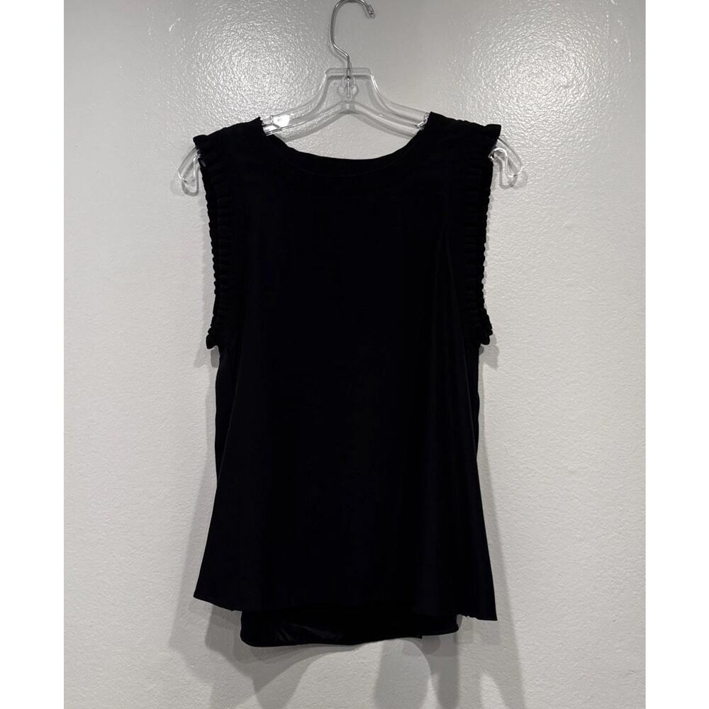 Cinq A Sept Lenore Silk Top Women’s Size Medium Sleeveless Ruffe Tank‎ Capsule
